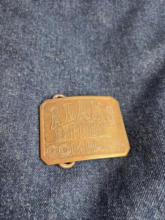 Adams Express Company by Tiffany Co New York Solid Brass Belt Buckle main image 7